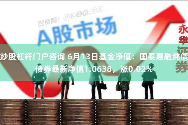 炒股杠杆门户咨询 6月13日基金净值：国泰惠融纯债债券最新净值1.0638，涨0.02%