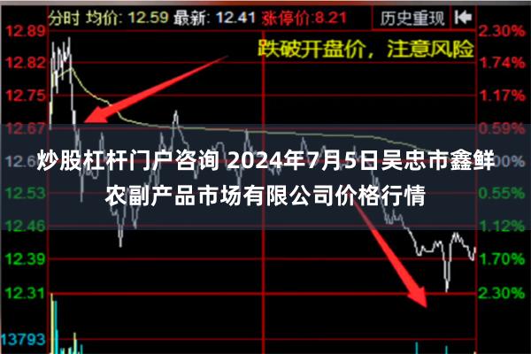 炒股杠杆门户咨询 2024年7月5日吴忠市鑫鲜农副产品市场有限公司价格行情